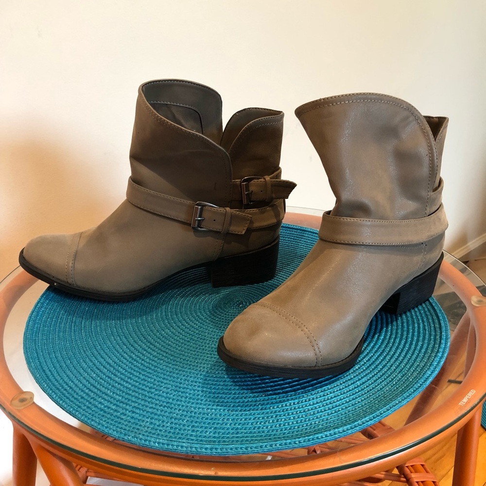 Beige Booties